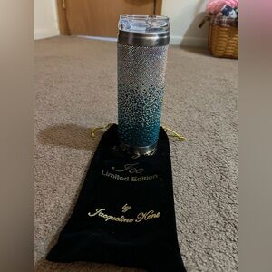Jacqueline Kent teal ombré 20oz tumbler. New in bag